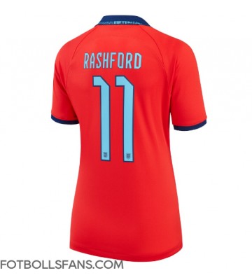 England Marcus Rashford #11 Replika Bortatröja Damer VM 2022 Kortärmad